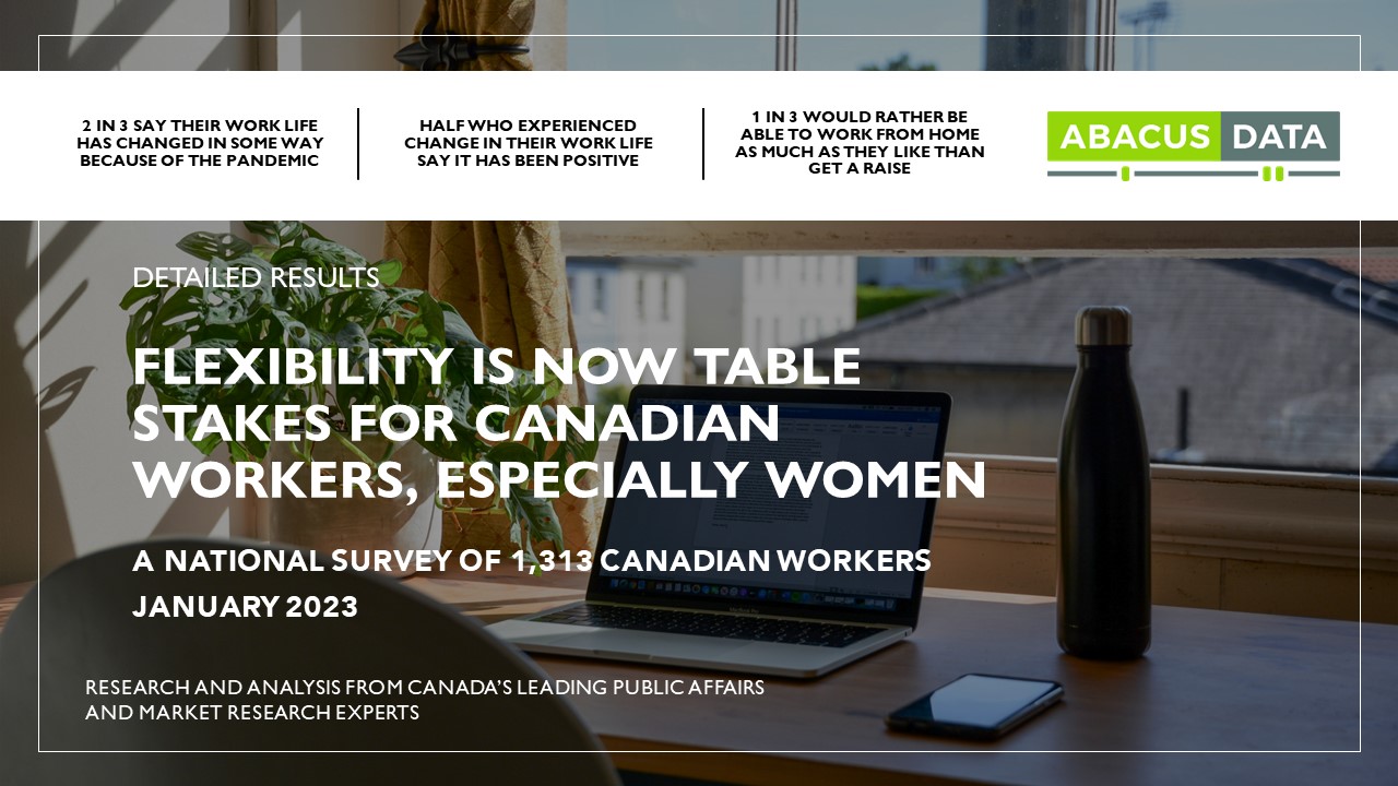 Flexibility is now table stakes for Canadian workers, especially women.
